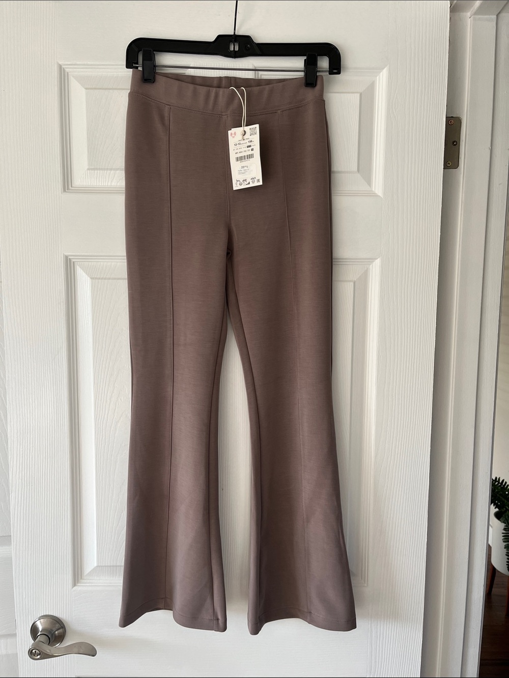 Zara Kids Brown Flared Ponte Pants